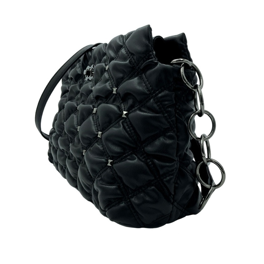 Gilda Paris Waffle Quilted Black Crossbody Bag NEW NWT - Picture 2 of 6